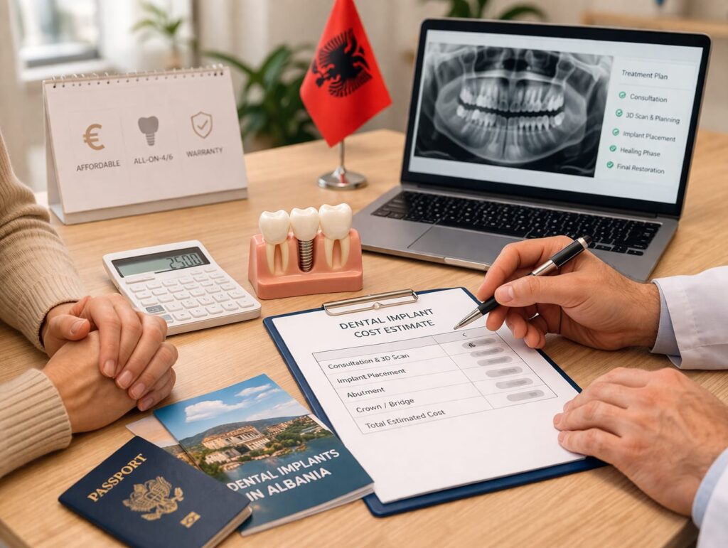Dental treatment in Albania cost discussion and treatment planning in Albania