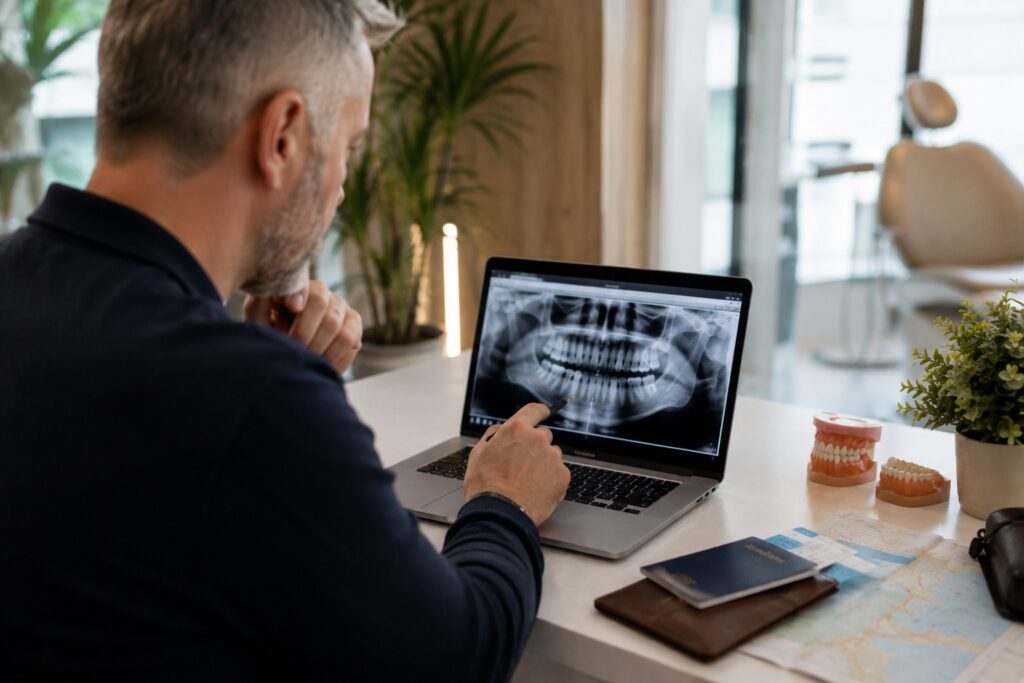 UK patient planning dental treatment in Albania with Sidus Dental guidance