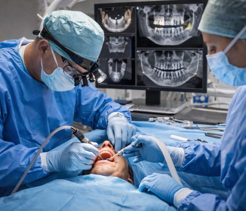 Dental implant placement in Albania during the surgical stage of treatment